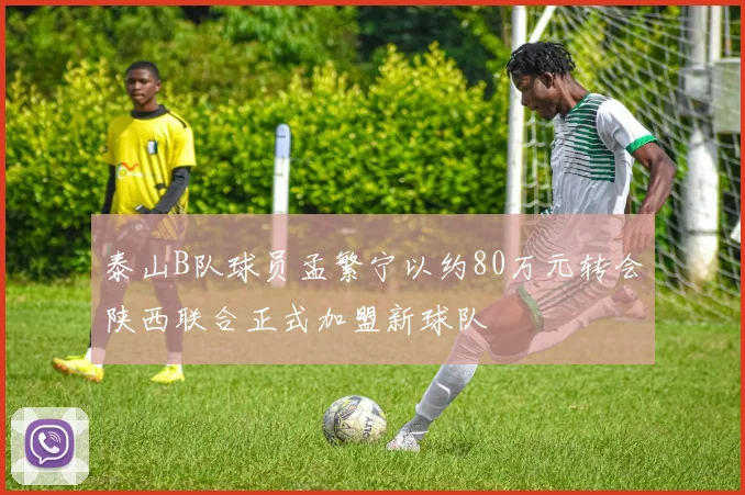 泰山B队球员孟繁宁以约80万元转会陕西联合正式加盟新球队